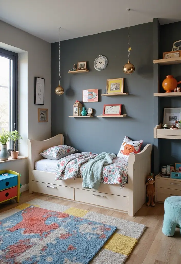 25 Boys Grey Bedroom Ideas That Feel Grown-Up and Cool - 17. Whimsical Wonders